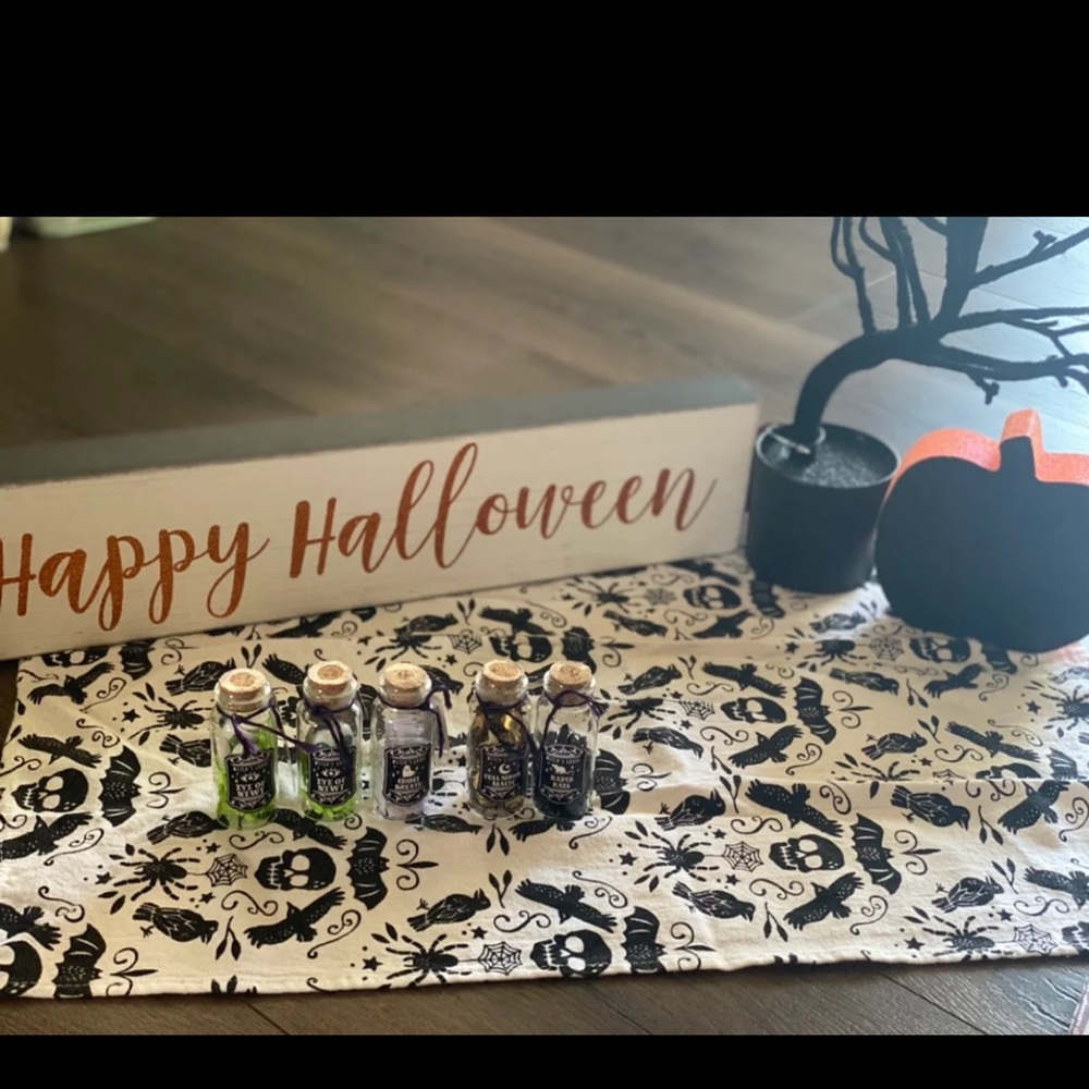Halloween mini potion bottles